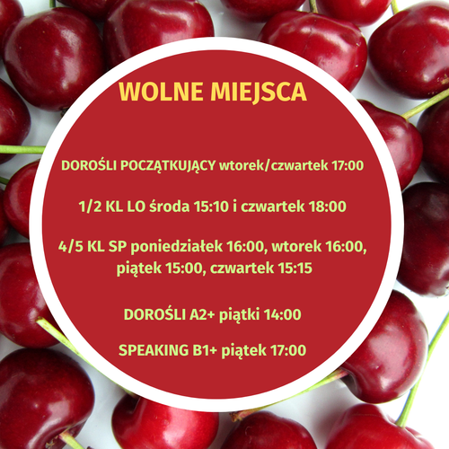 (P) WOLNE MIEJSCA